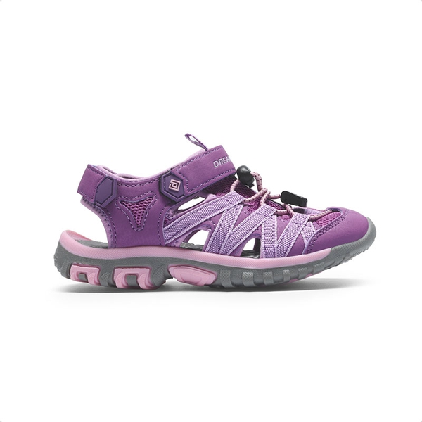 Kids Outdoor Sports Sandals - PURPLE LIGHT PURPLE - 5